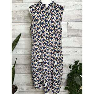 Cabi Amour Interlocking Hearts Sleeveless Shirt Dress Size Medium